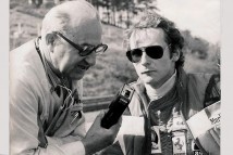 Karel Hrubec s ještě neohořelým Laudou